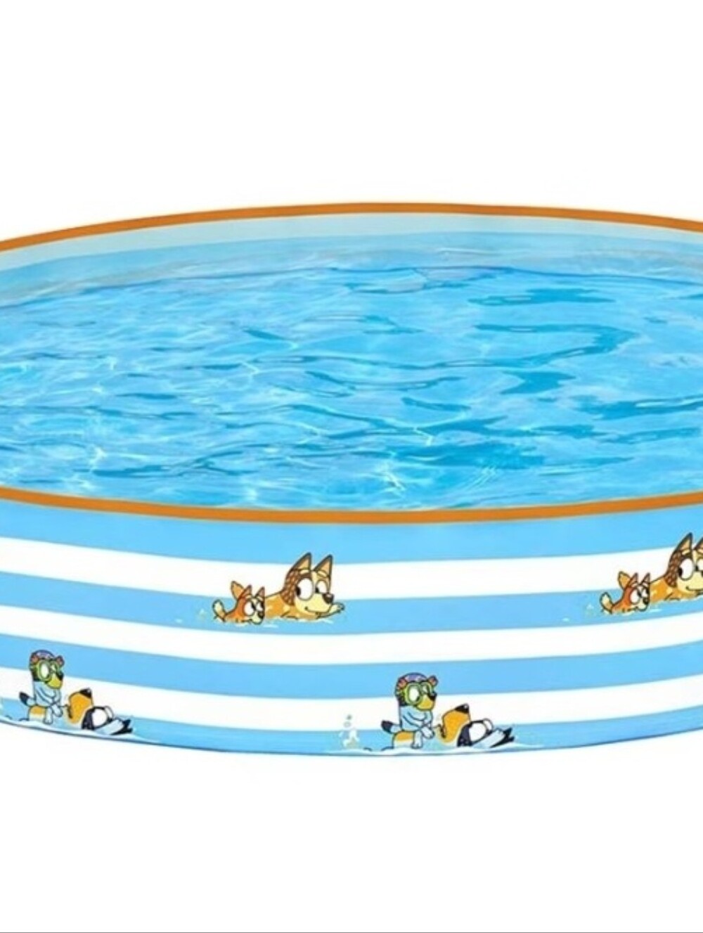 Fill 'N Fun Pool - Blue Striped Inflatable Splash Pool